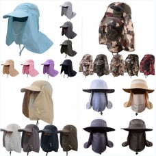 Boonie Snap Hat Brim Ear Neck Cover Sun Hat Flap Cap Fishing Hiking Bucket Hat  eb-85708689